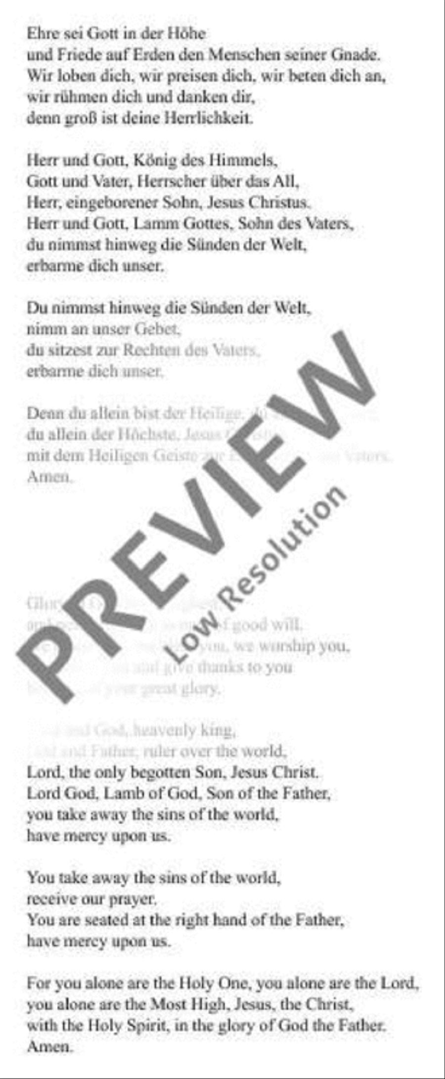 Glory to God (Gloria) A Cappella scores gallery preview page 5