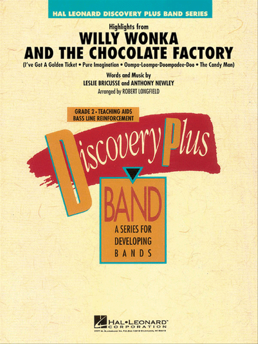Highlights from Willy Wonka & The Chocolate Factory Concert Band scores gallery preview page 1