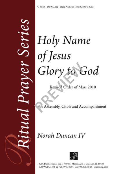 Holy Name of Jesus Glory to God image number null