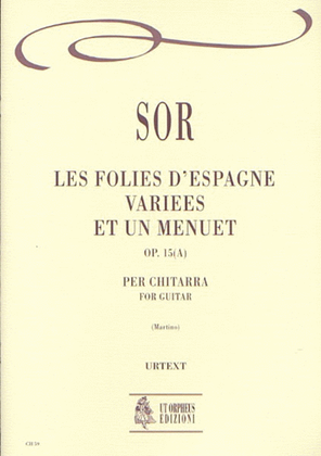 Book cover for Les Folies d’Espagne variées et un Menuet Op. 15(a) for Guitar