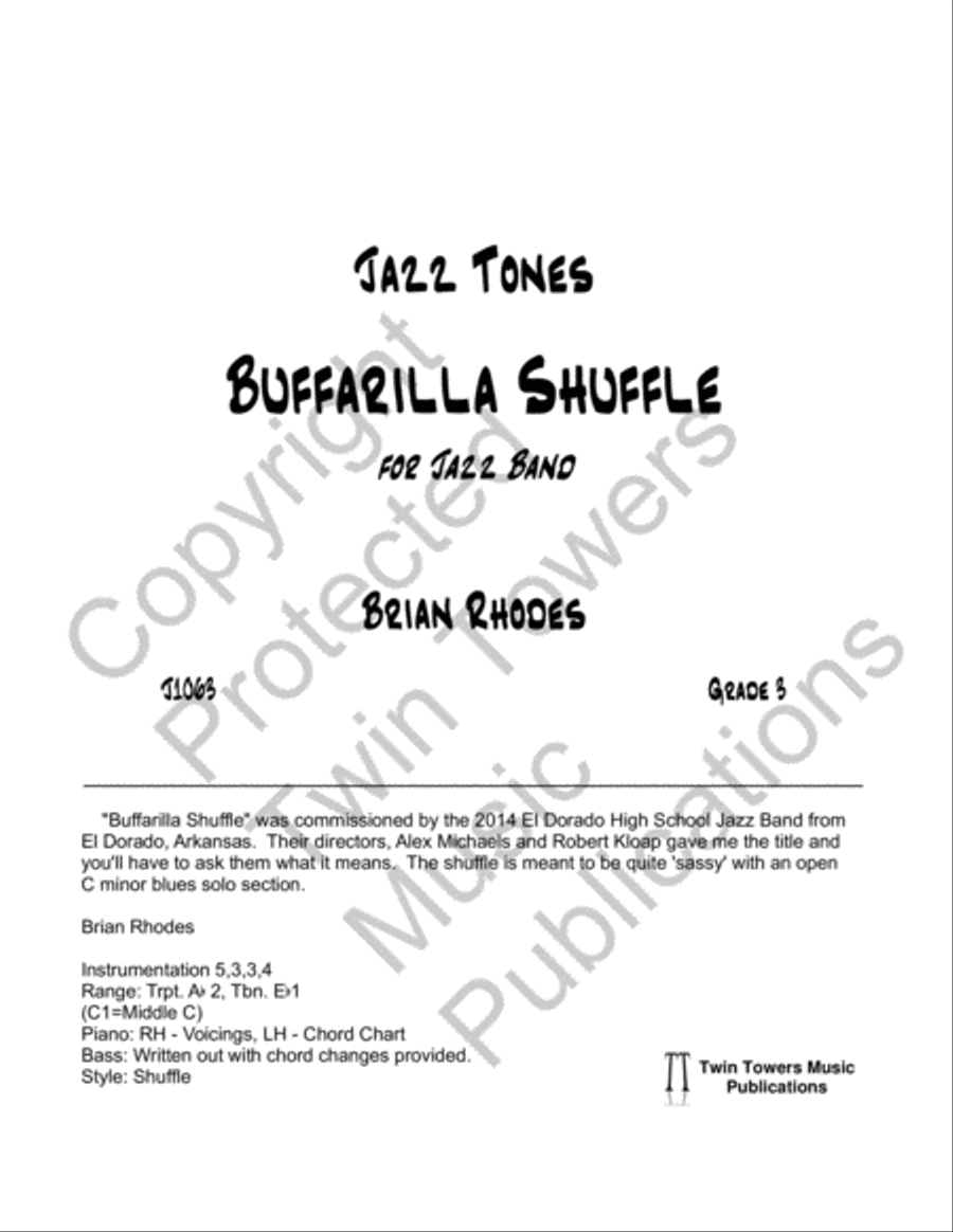 Buffarilla Shuffle Jazz Ensemble scores gallery preview page 2