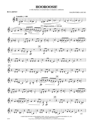 Hooroosh!: 1st B-flat Clarinet