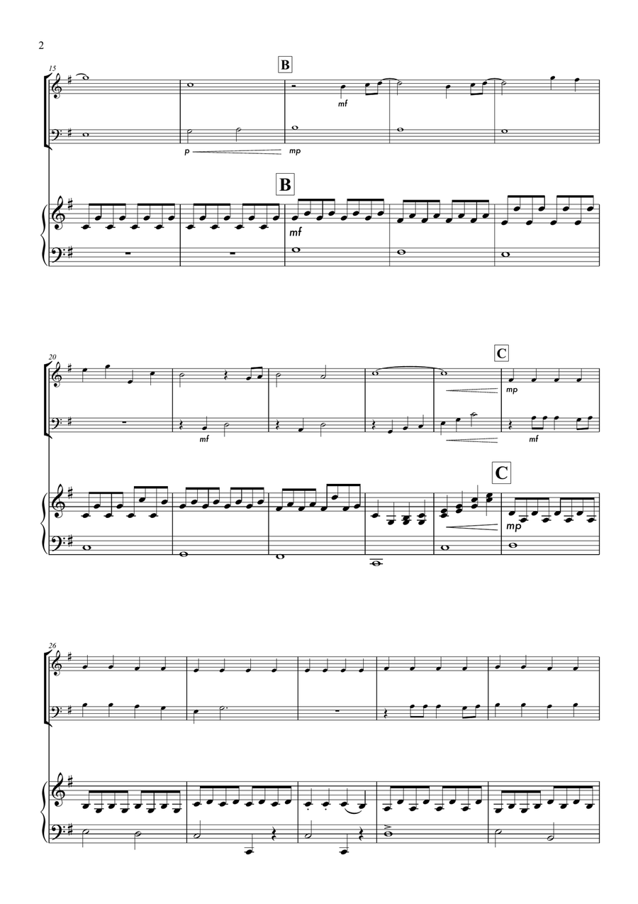 A Million Dreams Piano Trio scores gallery preview page 2