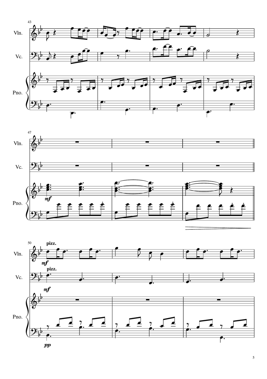 A Thousand Years Chamber Orchestra scores gallery preview page 6
