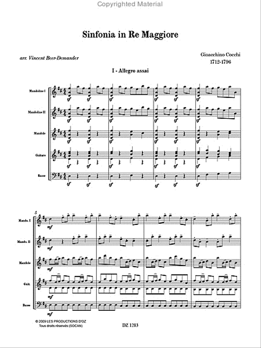 Sinfonia in Re Maggiore Sinfonia in Re Maggiore Orchestra scores gallery preview page 2