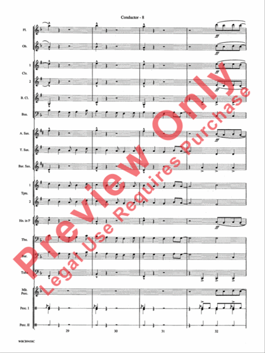 Lion Sleeps Tonight Concert Band scores gallery preview page 11