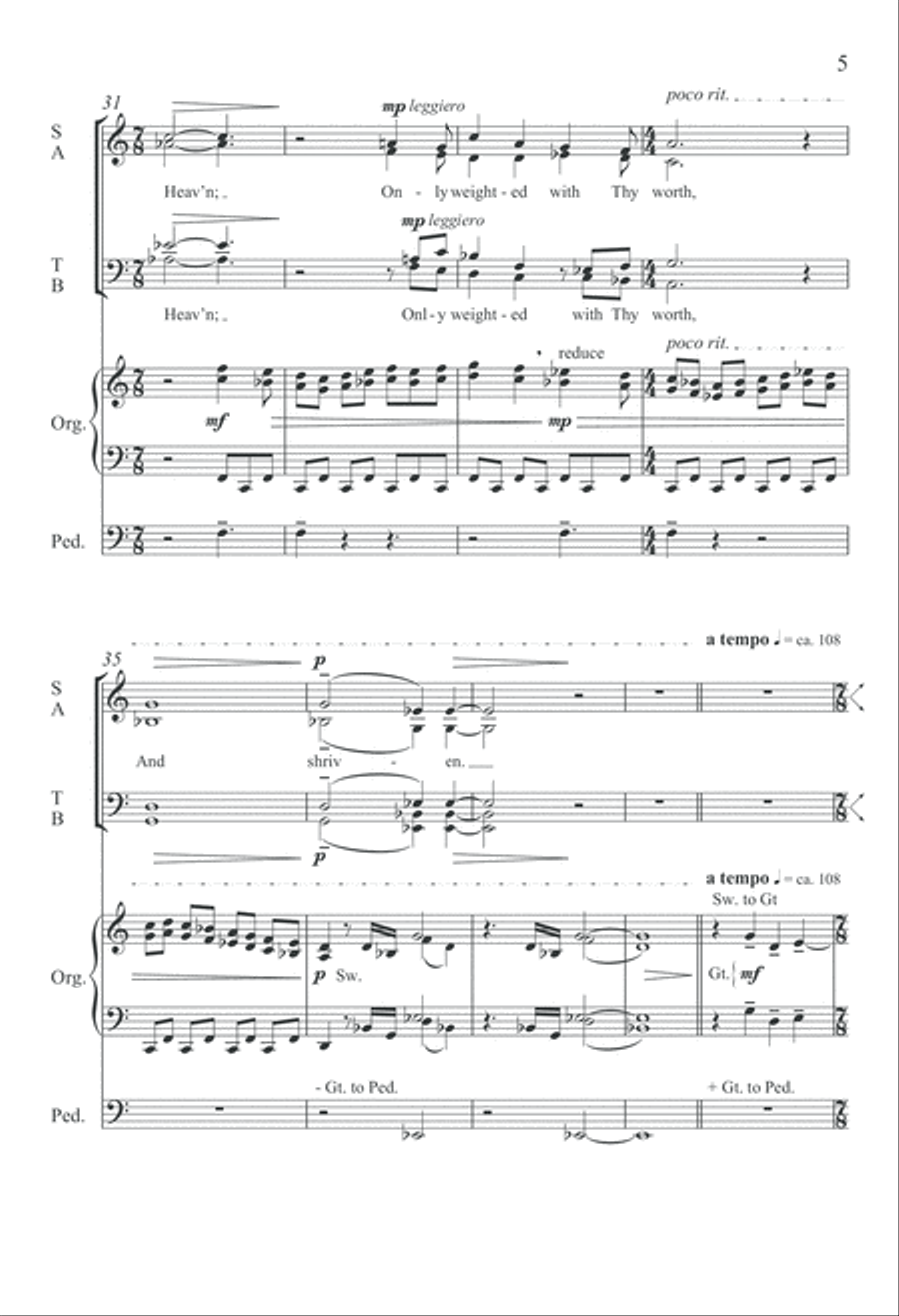 Great or Small 4-Part scores gallery preview page 5