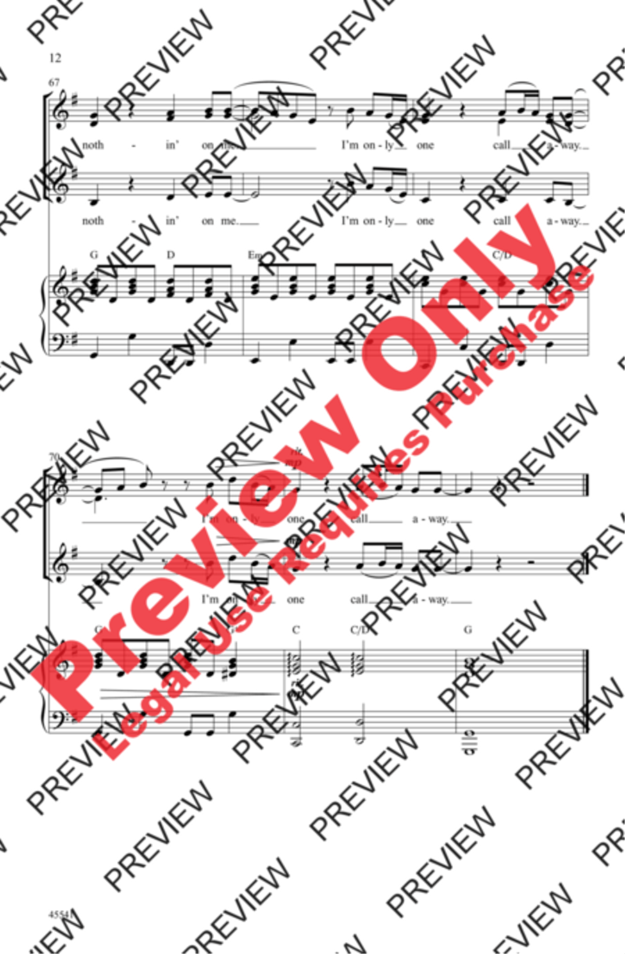 One Call Away Women's Choir scores gallery preview page 11