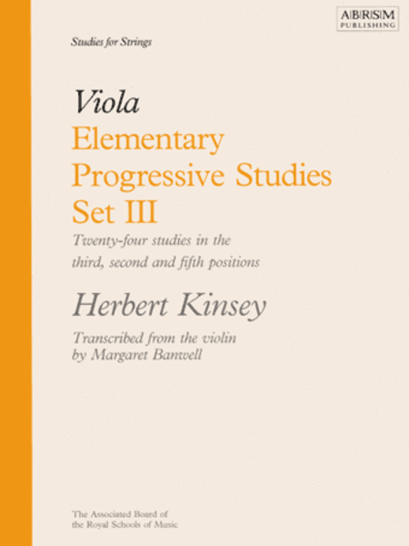 Elementary Progressive Studies, Set III for Viola