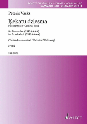 Book cover for Ķekatu dziesma