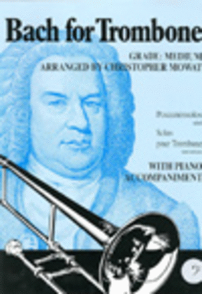 Book cover for Bach for Trombone (Bass Clef)