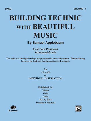 Book cover for Building Technic With Beautiful Music, Book 4