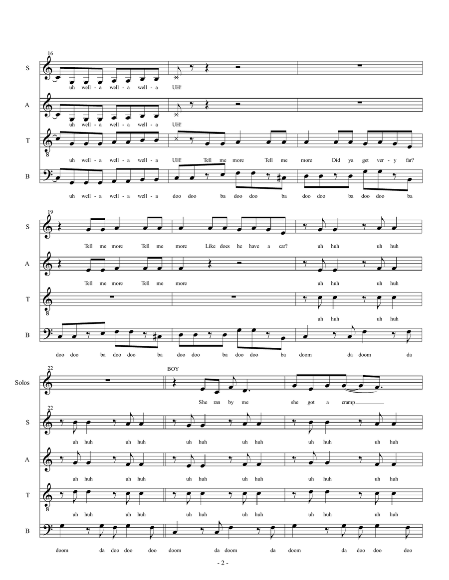 Summer Nights Divisi scores gallery preview page 2