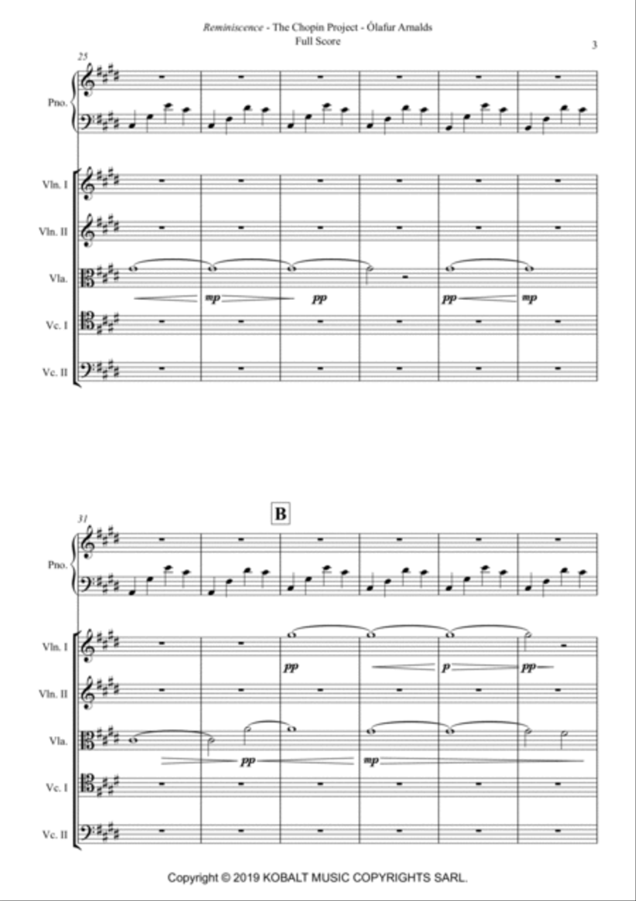 Reminiscence Piano Quartet scores gallery preview page 3