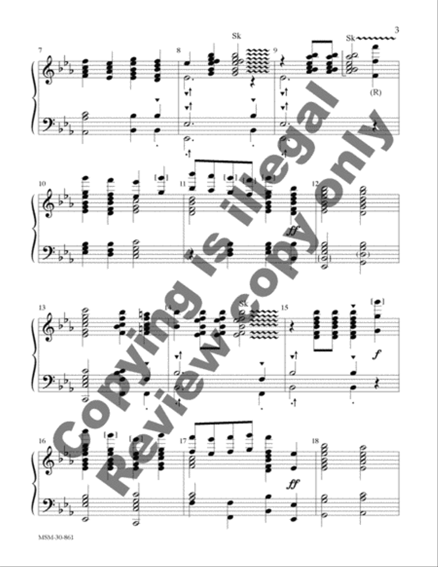 Fanfare on Coronation 5-Octaves scores gallery preview page 3