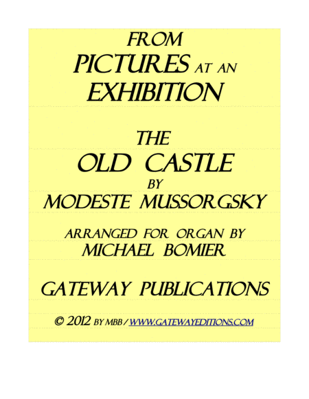 The Old Castle from Pictures at an Exhibition for organ solo image number null