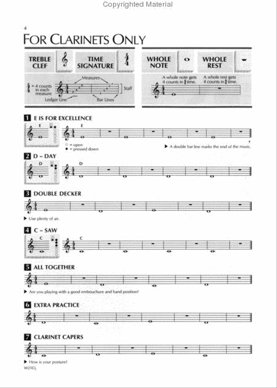 Standard of Excellence Book 1, Clarinet