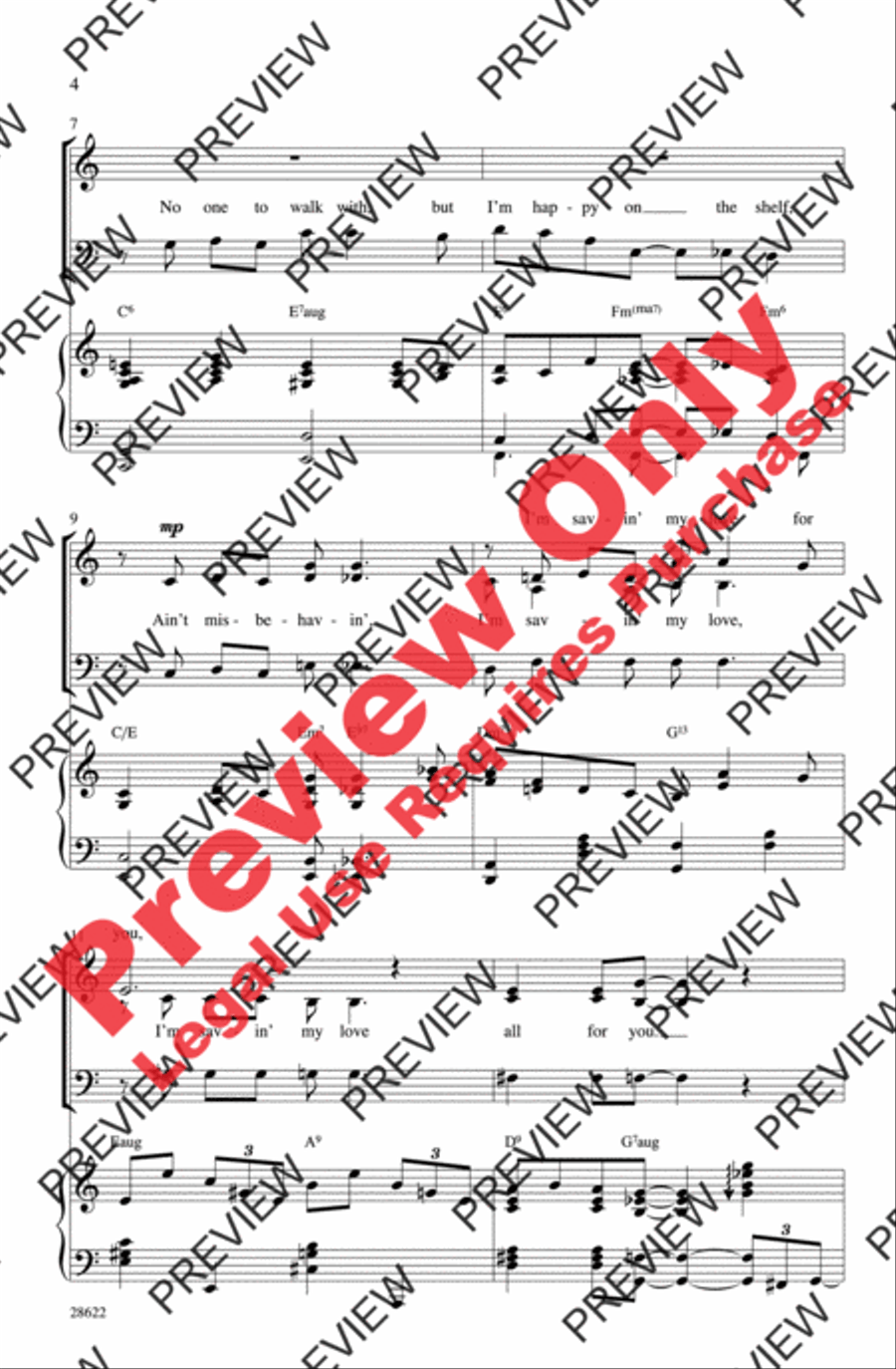 Ain't Misbehavin' 3-Part scores gallery preview page 3