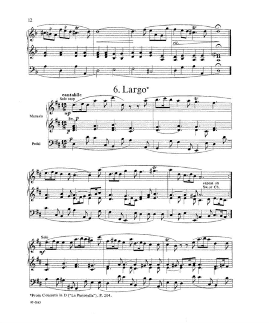 Seven Largos Organ scores gallery preview page 10