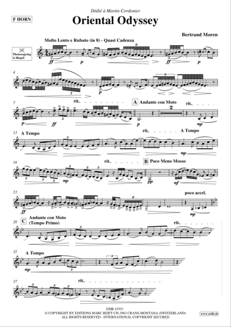 Oriental Odyssey Horn scores gallery preview page 3