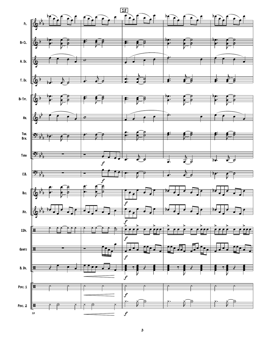Clocks Marching Band scores gallery preview page 4