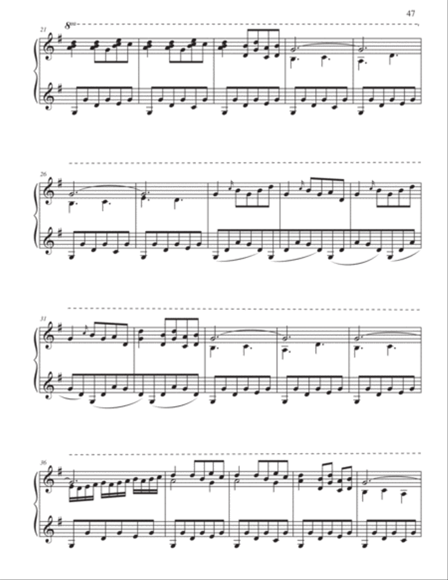 Angels and Shepherds - Czechoslovakian Carol Piano Solo scores gallery preview page 2
