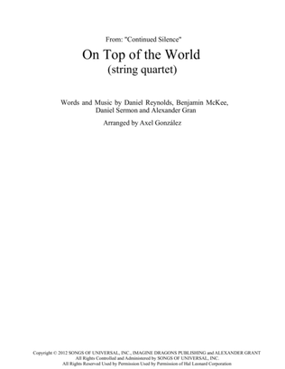 Book cover for On Top Of The World