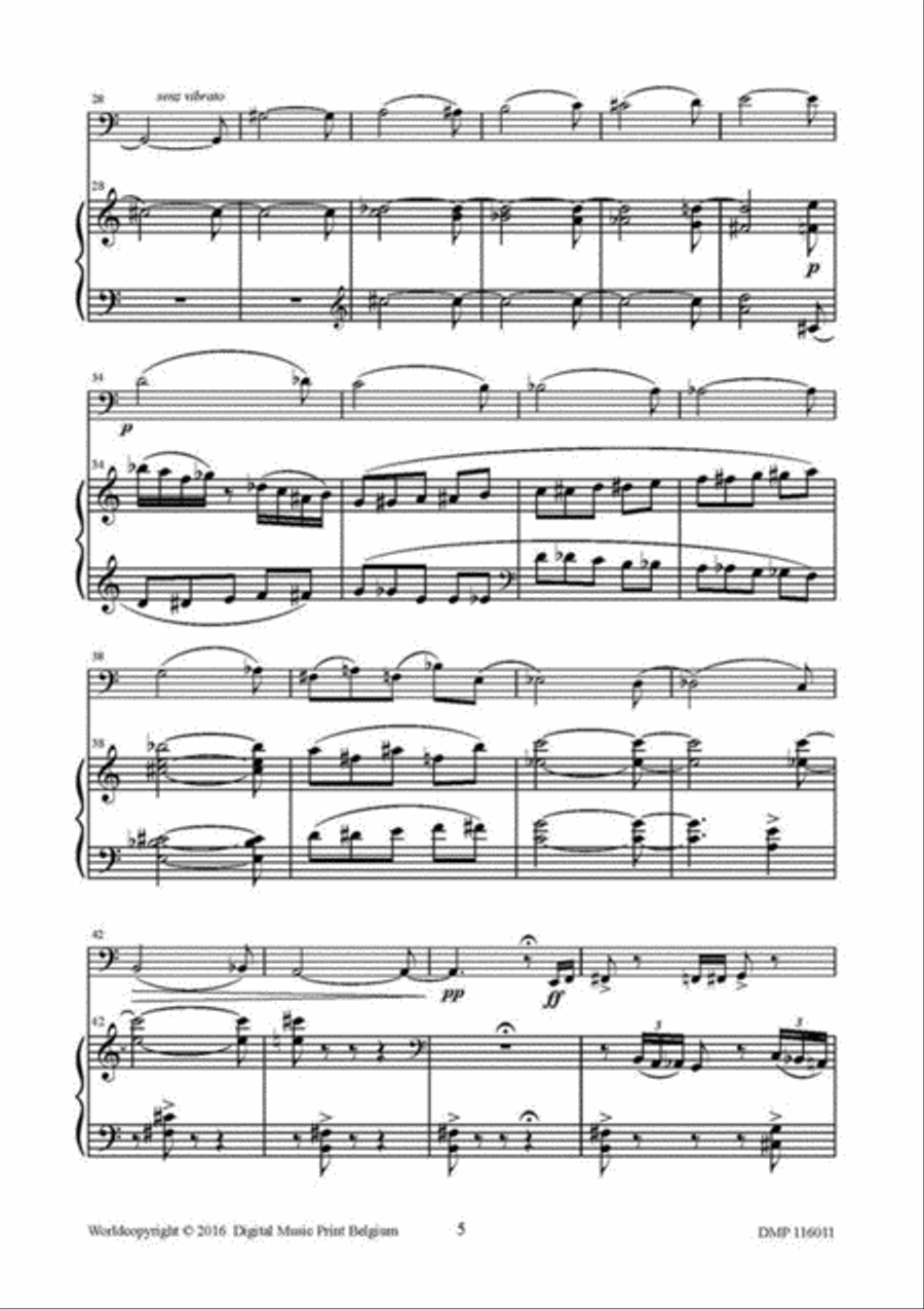 3 Caprices D'uranus Bass Clarinet scores gallery preview page 4