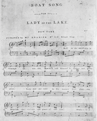 Book cover for Boat Song From The Lady of the Lake