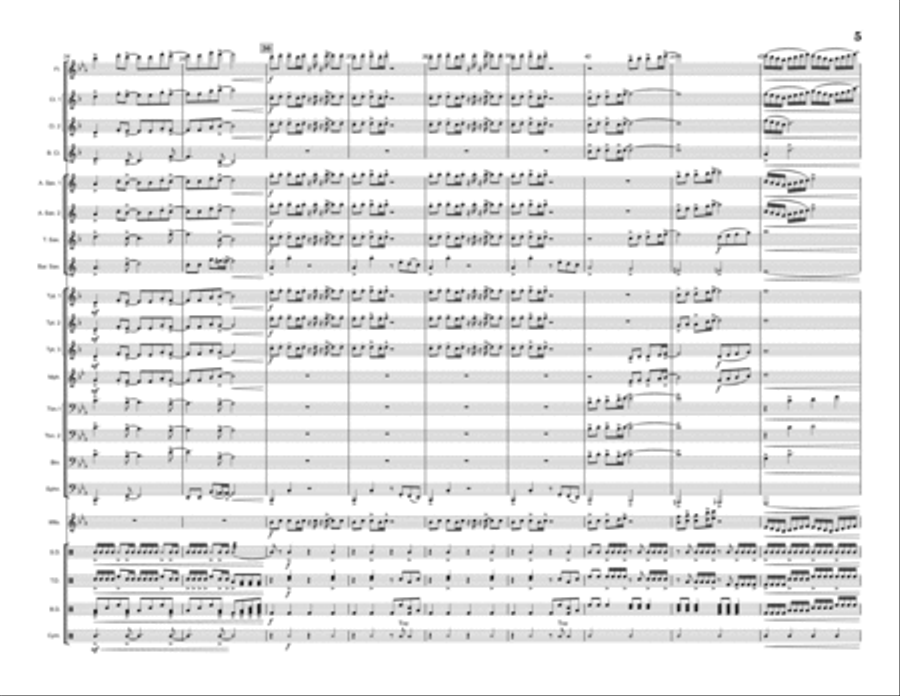 Dance The Night Marching Band scores gallery preview page 5