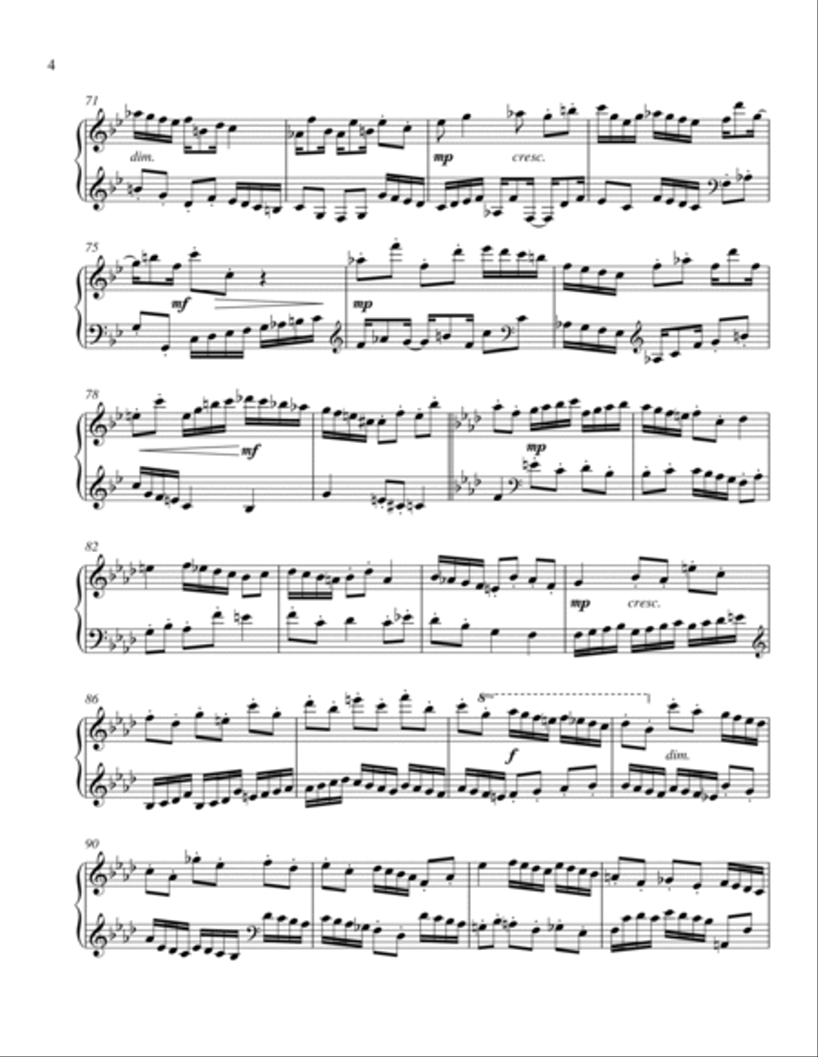 Invention No.2 in F major Piano Solo scores gallery preview page 4