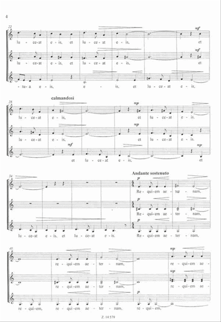 Requiem für Frauenchor Requiem für Frauenchor A Cappella scores gallery preview page 3