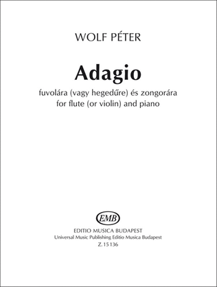 Book cover for Adagio for flute (or violin) and piano