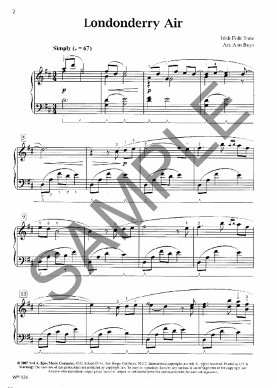 Londonderry Air Piano Solo scores gallery preview page 2
