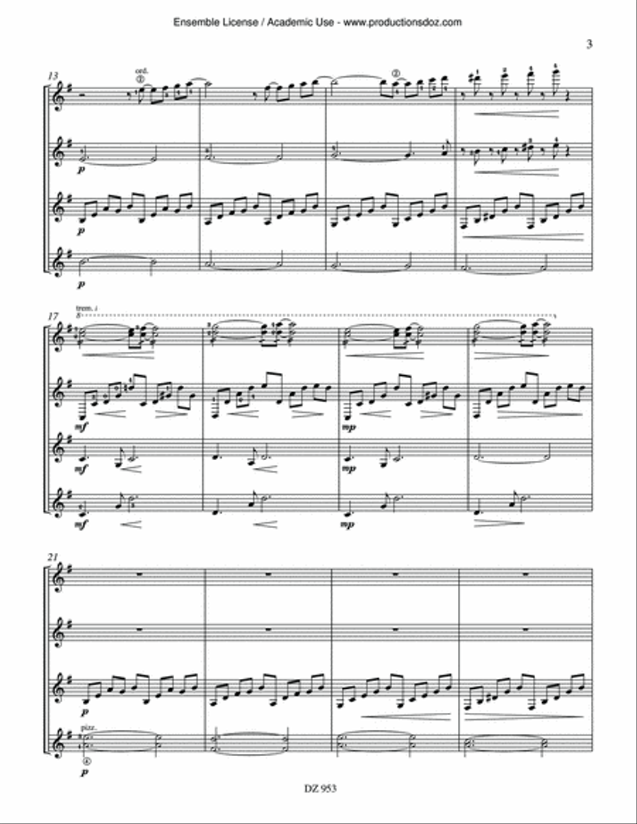 Rêverie Guitar Ensemble scores gallery preview page 3