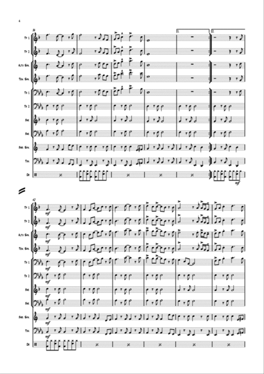 Sweet Child O' Mine Sweet Child O' Mine Tenor Saxophone scores gallery preview page 5