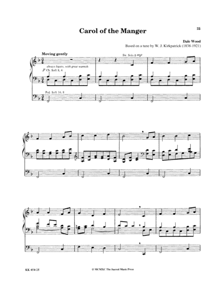 Wood Works for Christmas by Dale Wood Organ Solo - Sheet Music