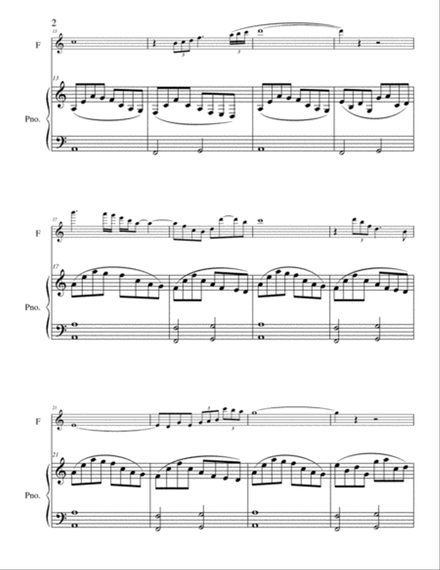 Paraphrase Paraphrase Flute Solo scores gallery preview page 2