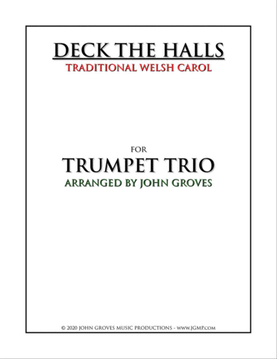 Deck The Halls - Trumpet Trio Trumpet Trio scores gallery preview page 1