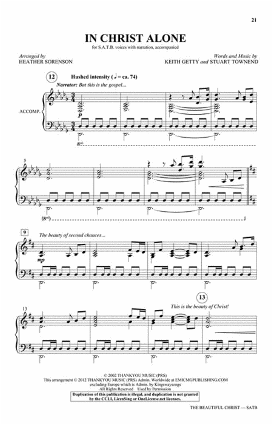 The Beautiful Christ The Beautiful Christ Choir scores gallery preview page 7