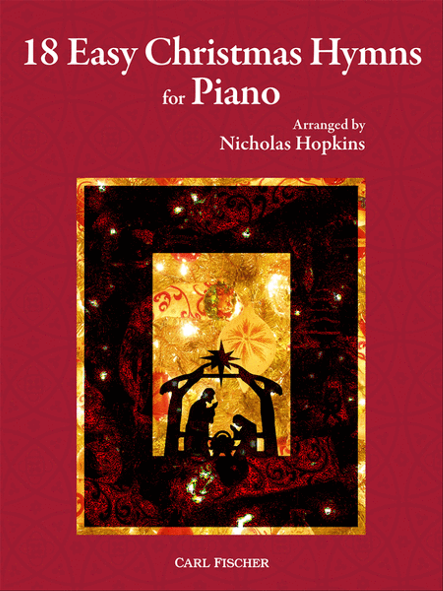 18 Easy Christmas Hymns for Piano Piano Solo scores gallery preview page 1