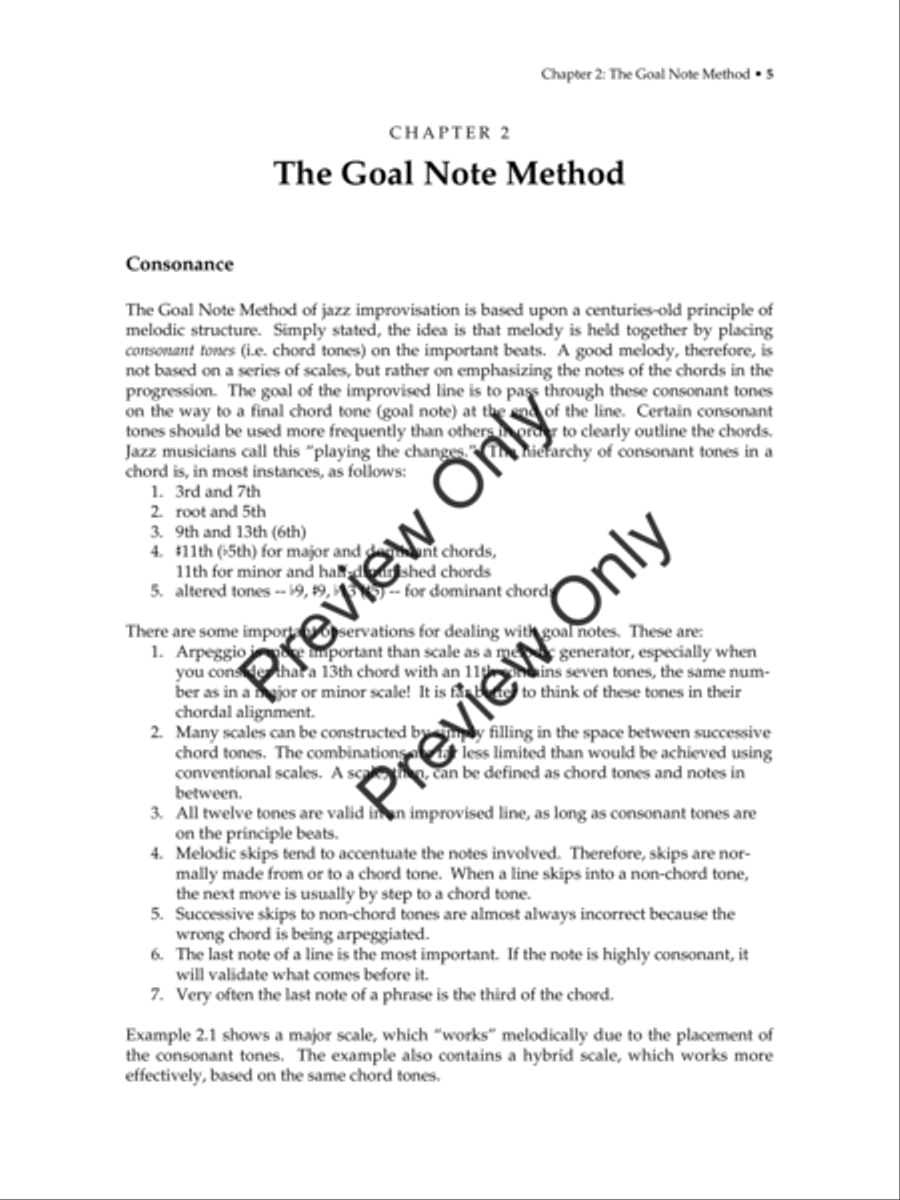 Jazz Improvisation: The Goal-Note Method (Text with MP3s) Jazz Ensemble scores gallery preview page 16