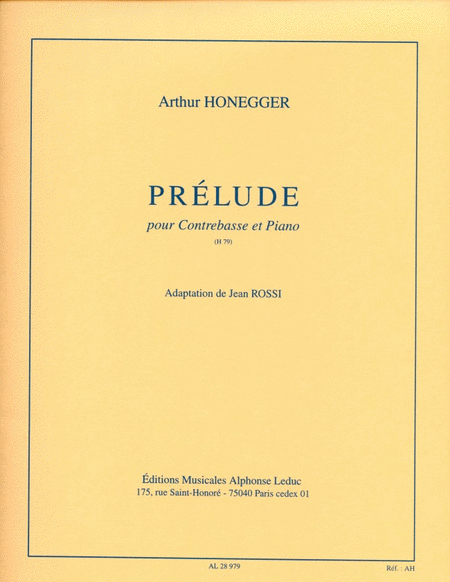 Prelude H79 (double Bass & Piano)