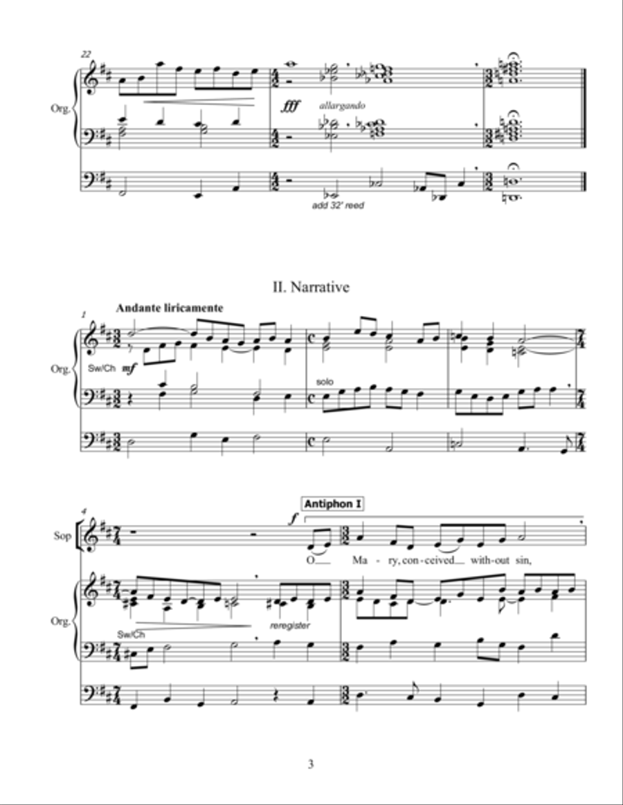 A Marian Tripych 4-Part scores gallery preview page 3