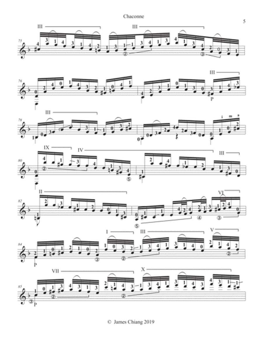 Chaconne arrangement for Classical guitar (BWV 1004)