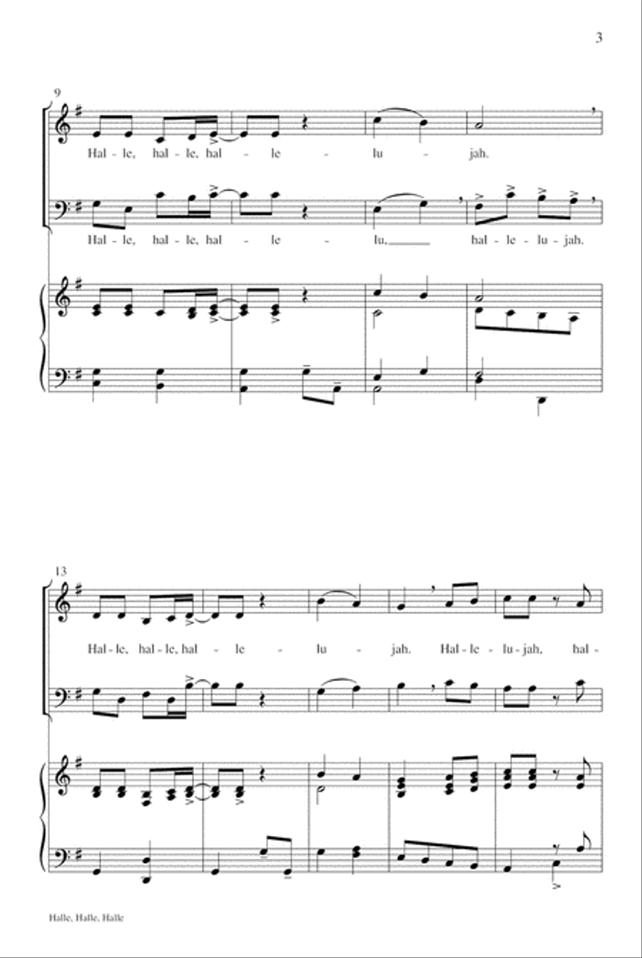 Halle, Halle 4-Part scores gallery preview page 4