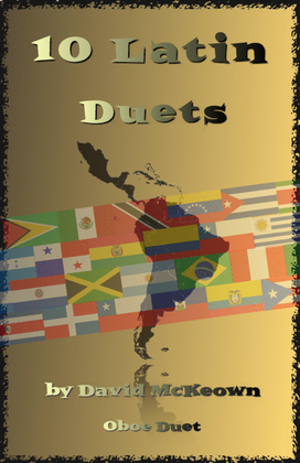 Book cover for 10 Latin Duets, for Oboe