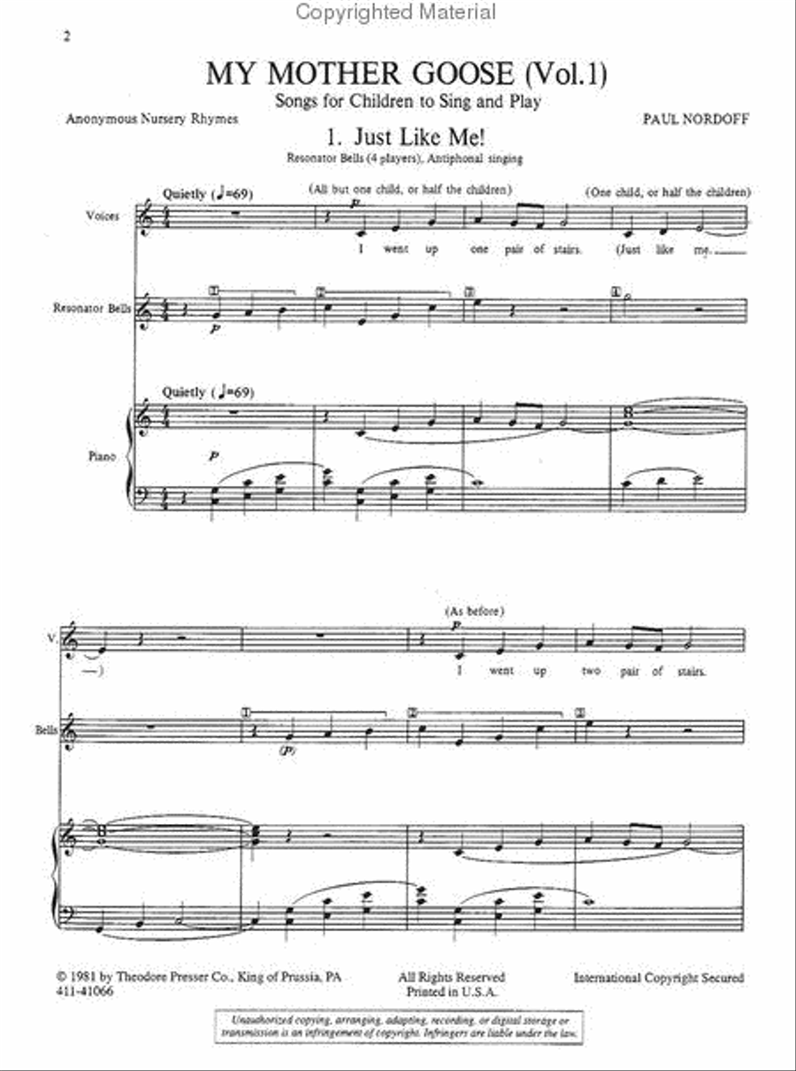My Mother Goose Chamber Music scores gallery preview page 2
