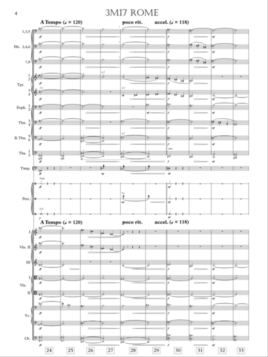 Rome - Score Only Full Orchestra scores gallery preview page 6