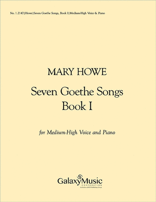 Book cover for Seven Goethe Songs, Book I